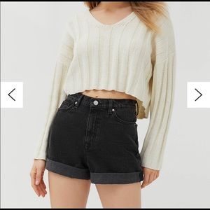 NWT BDG Black Mom Jean Shorts